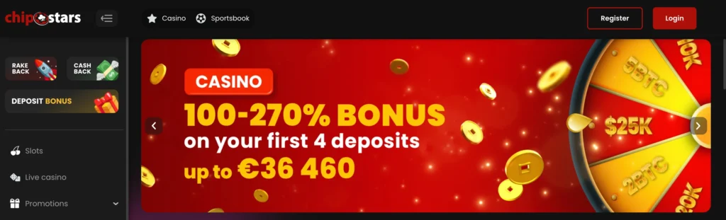 Chipstars Casino Bonus