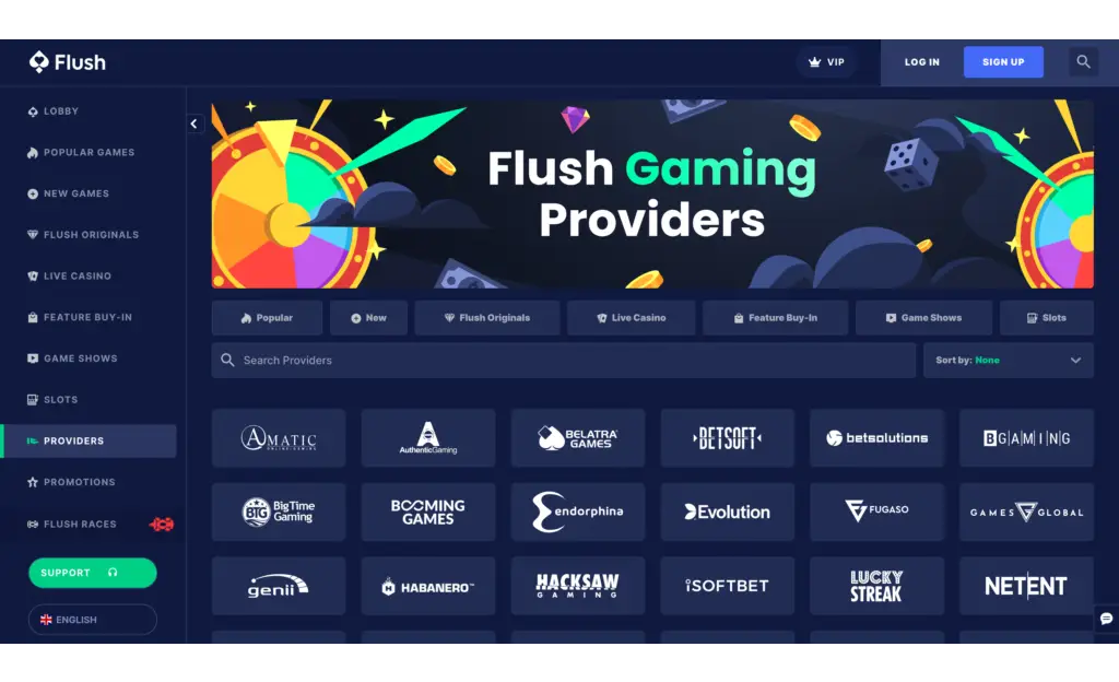 Flush Gaming Providers