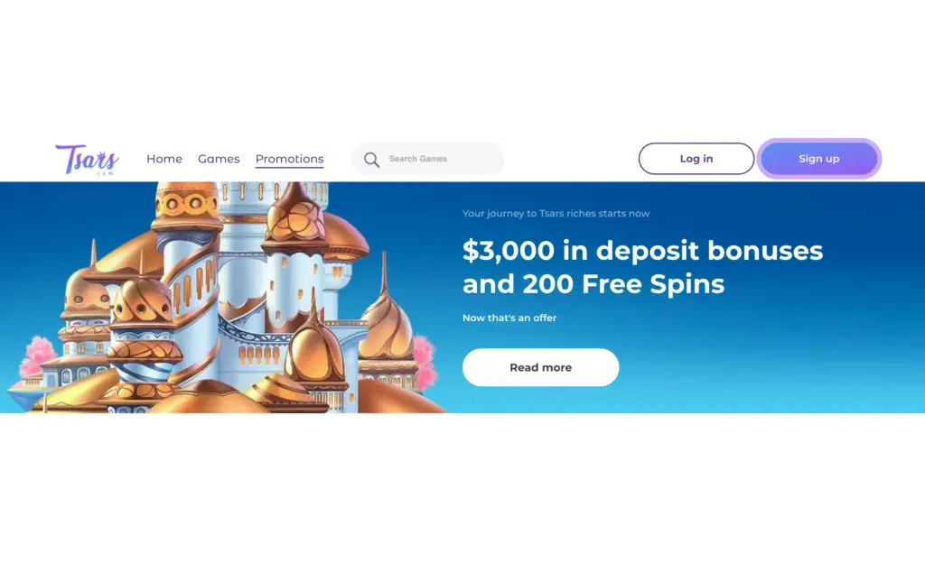 Tsars Deposit Bonus Free Spins