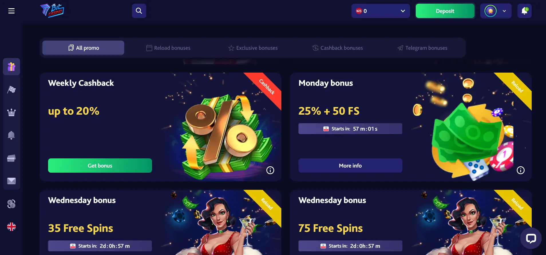 7bit casino promotions