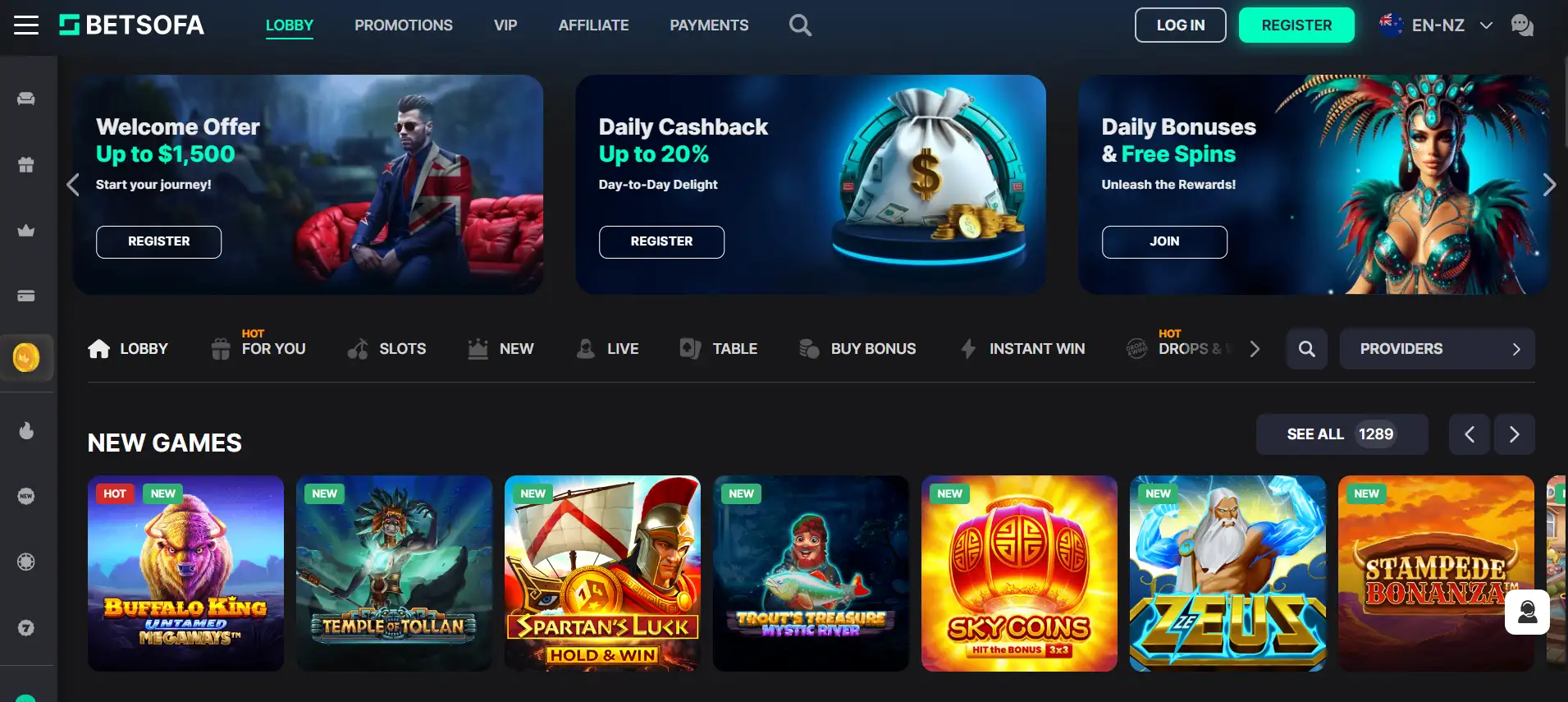 betsofa casino games