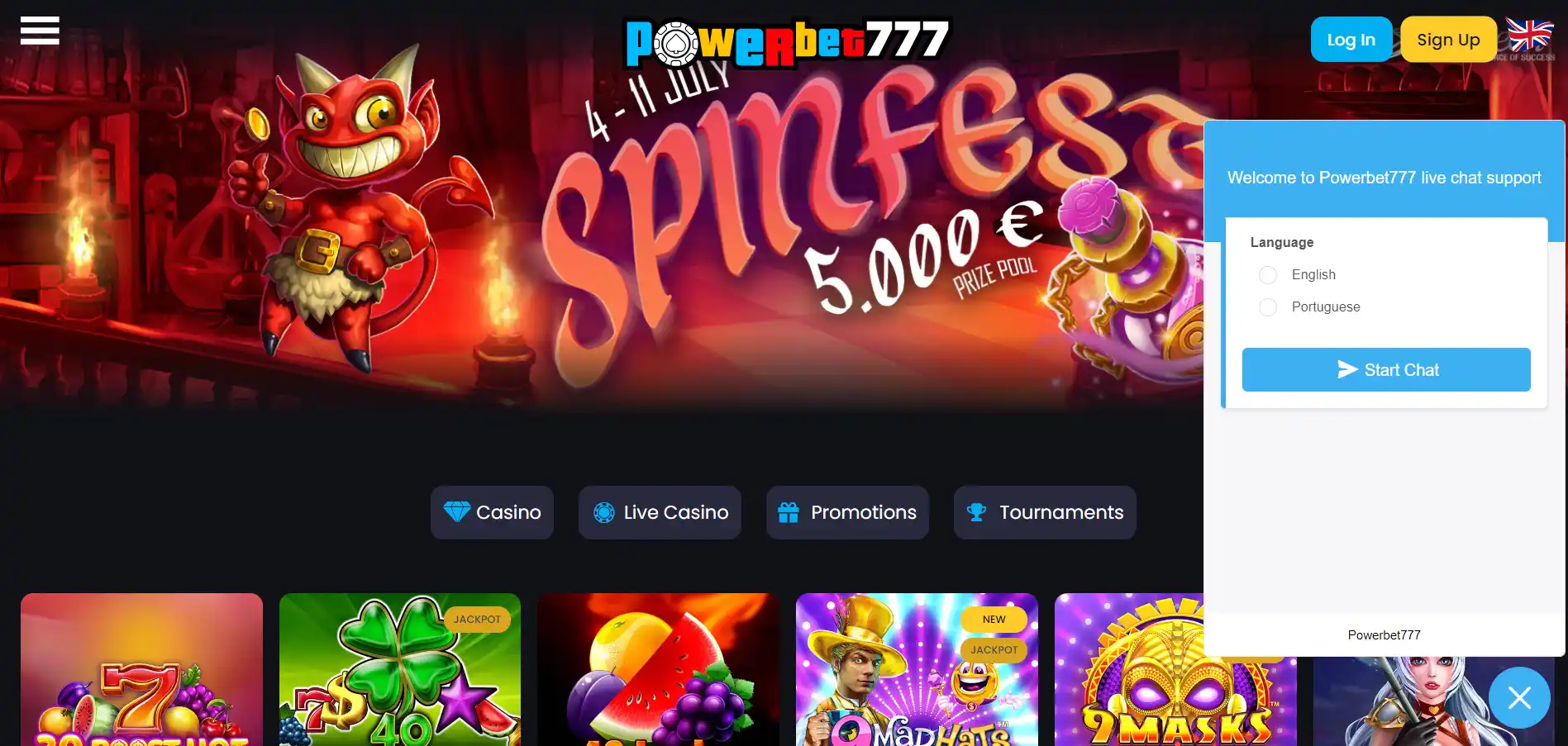 powerbet777 support