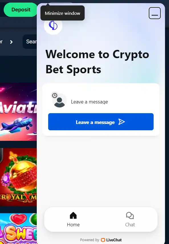 cryptobetsports support