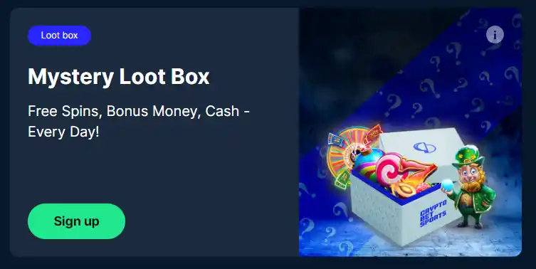 cryptobetsporst mystery loot box