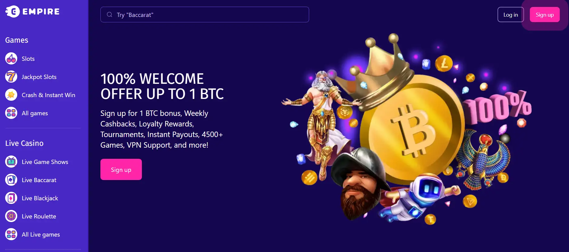 empire casino crypto review