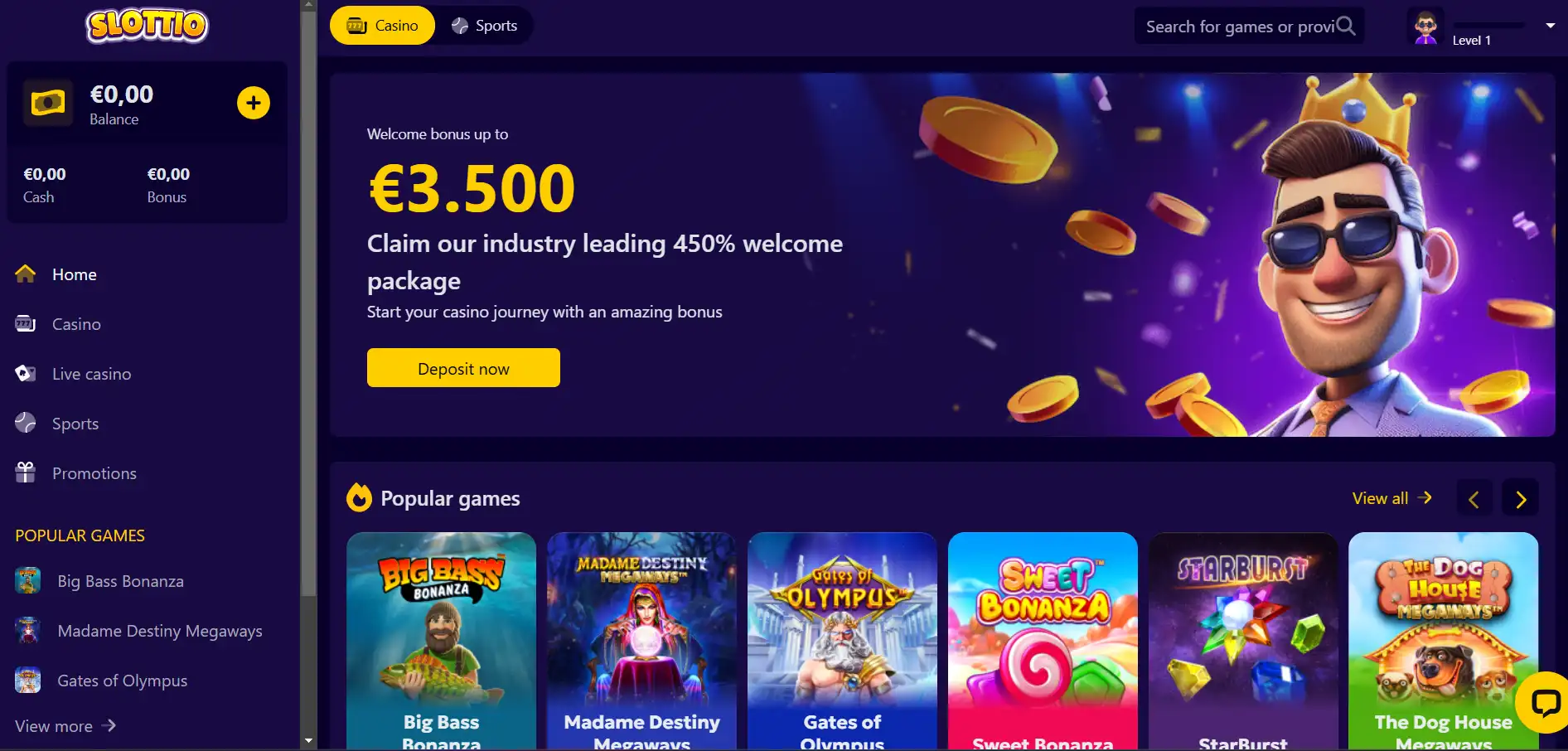 slottio casino review crypto