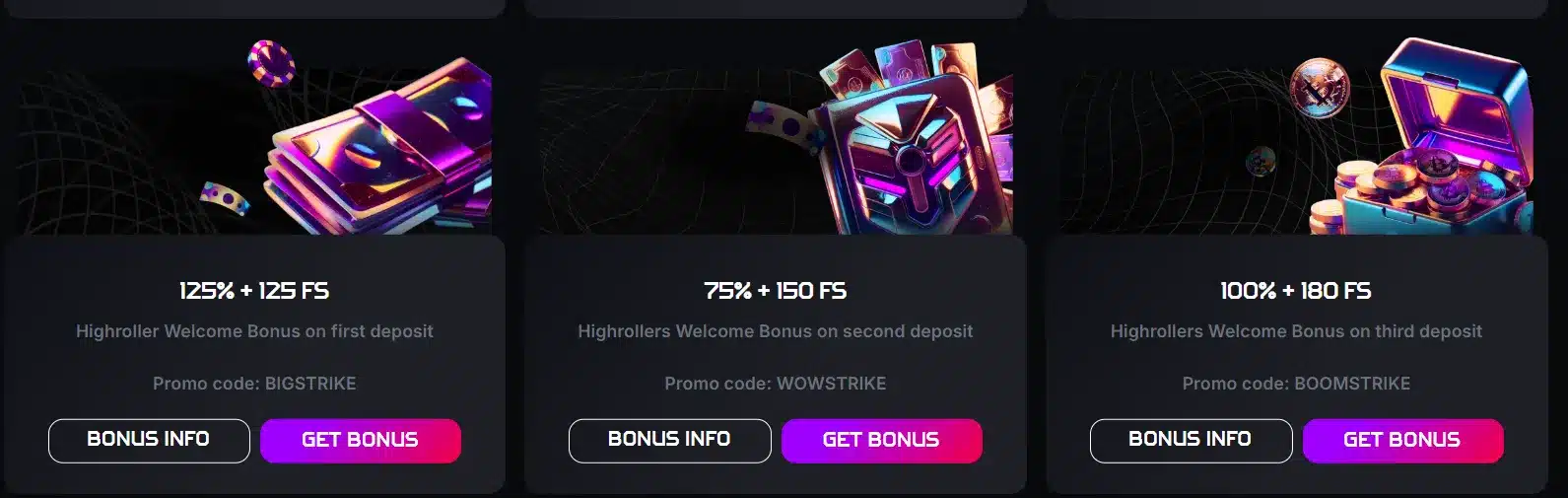 bitstrike high roller bonus
