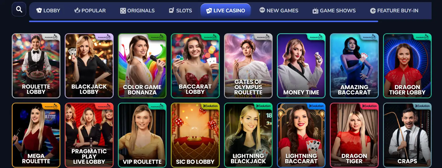 flush live casino