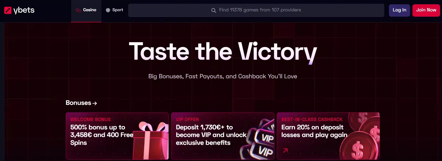 ybets casino review